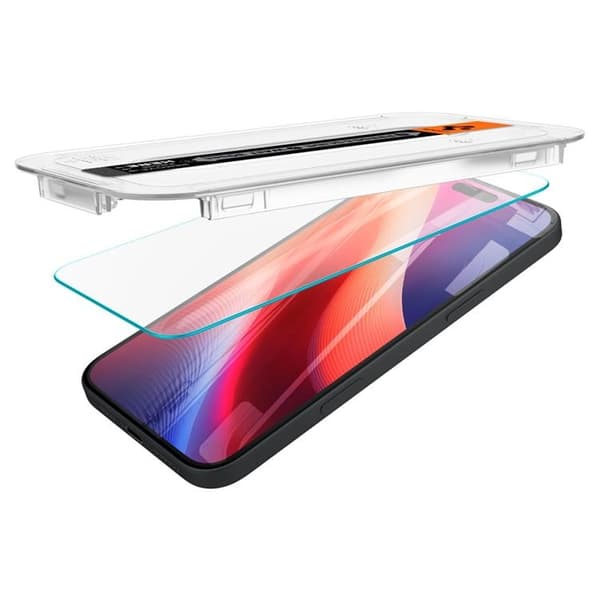 Spigen iPhone 15 Hærdet Glas Skærmbeskytter 'EZ' Fit - Clear Transparent