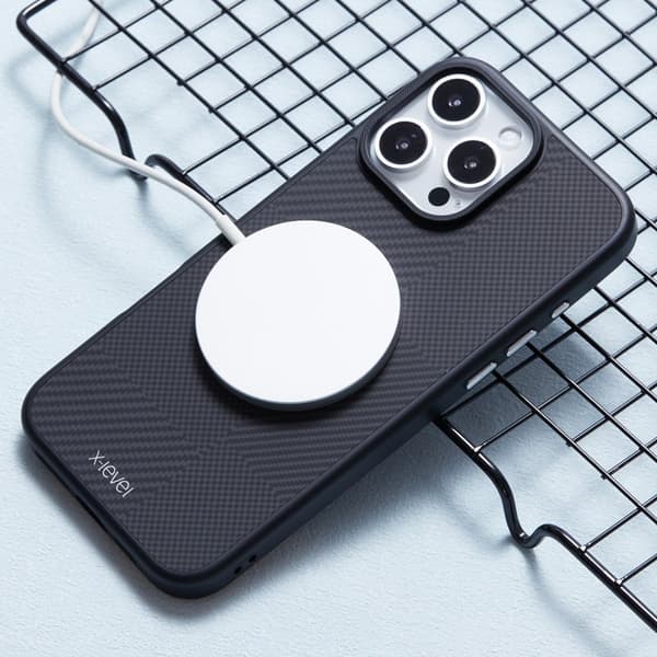 X-LEVEL Mobilskal till iPhone 16 Pro Max Magnetiskt Svart Svart