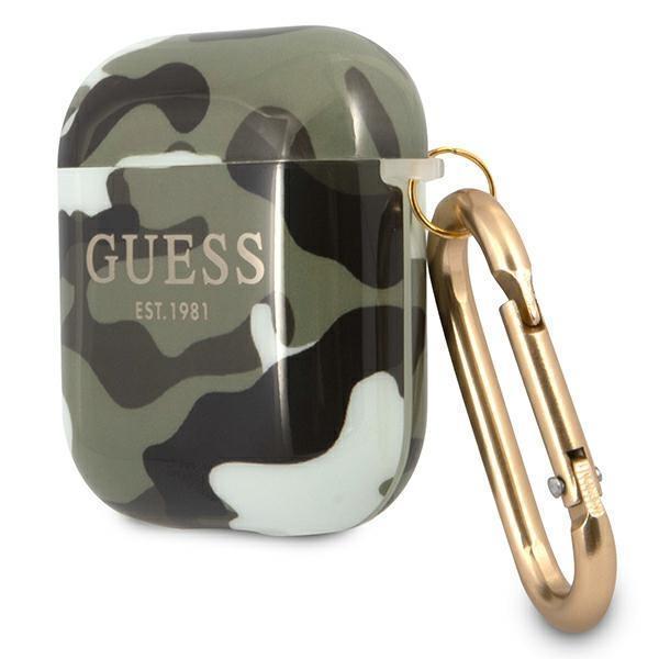 Guess Camo Collection -kuoret AirPodseille - Khaki