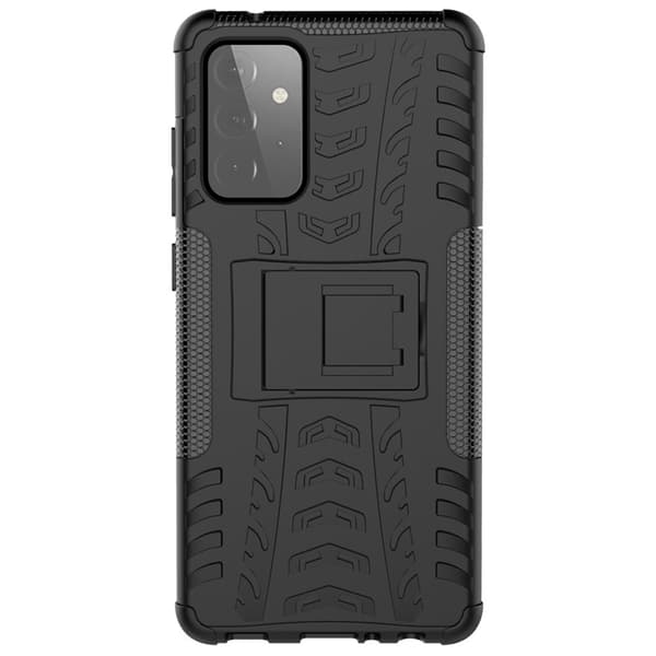 Tyre Kick-Stand Mobilskal till Galaxy A72 5G - Svart Black