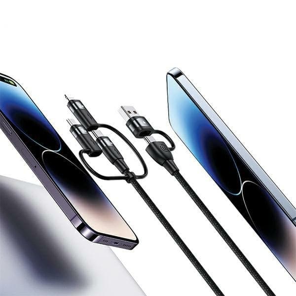 USAMS U85 Kabel 6-i-1 USB-C/USB/MicroUSB/Lightning 100W 1.2m
