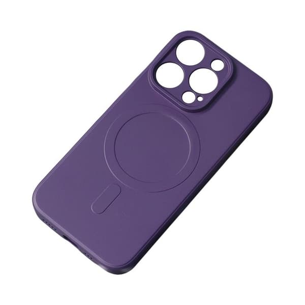 Mobilskal till iPhone 15 Pro Max MagSafe Silikon - Lila Lila