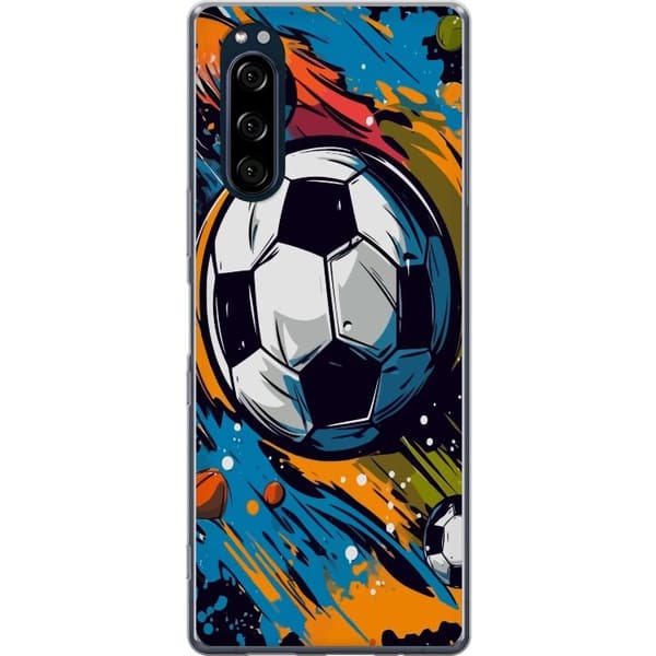Mobilskal till Sony Xperia 5 med Fotbollar
