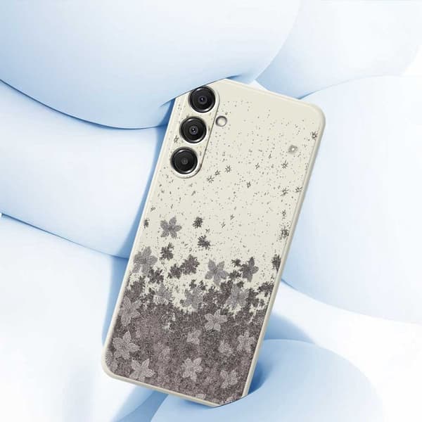 Mobilskal för Samsung Galaxy S26 TPU - Grön med blommönster