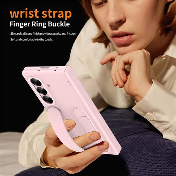 Mobilskal till Galaxy Z Fold 7 Kickstand Armband - Rosa Rosa
