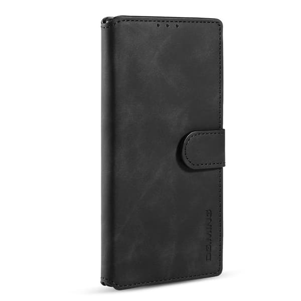 DG.MING Retro KonstläderPlånboksfodral Samsung Galaxy Note20 Ultra Svart