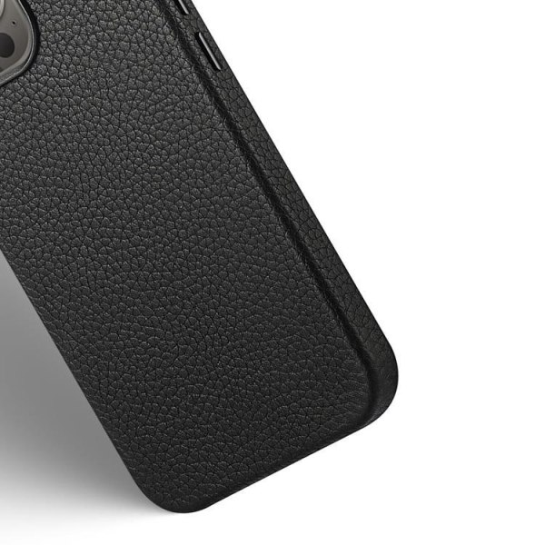 Dux Ducis iPhone 13 Pro Max MagSafe Taske Ægte Læder Roma - Sort