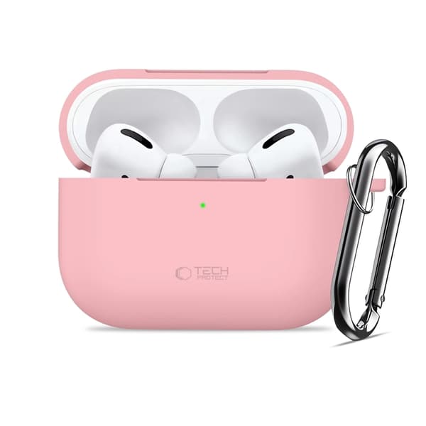 Tech-Protect Apple Airpods Pro 3 Skal Silikon Hook - Dusty Rosa Rosa
