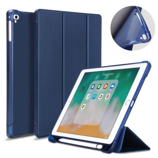 iPad 9.7 (2017/2018/Air/Air2) Etui Tri-fold - Blå