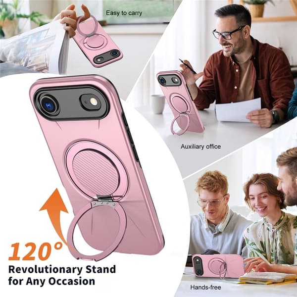 Mobilskal till iPhone Air MagSafe Rotating Kickstand - Rosa Rosa