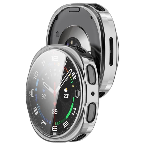 Galaxy Watch 8 (44mm) Skal TPU - Electroplating Silver Silver