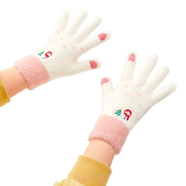 Snowman Vinter Touchvantar/Handskar - Hvid Svart