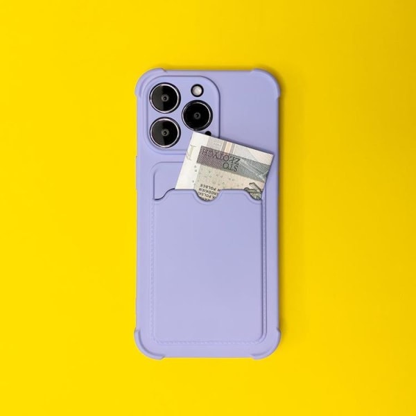 Armour iPhone 13 Pro -kotelo korttitelineellä - violetti
