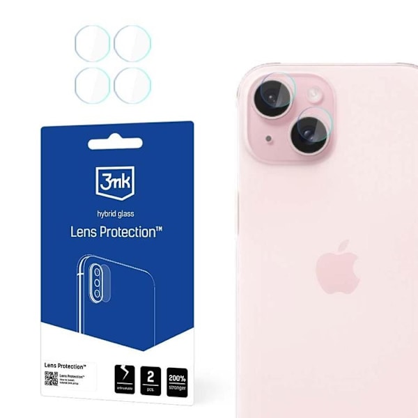 3MK iPhone 15 Plus    Kameralinskydd Transparent