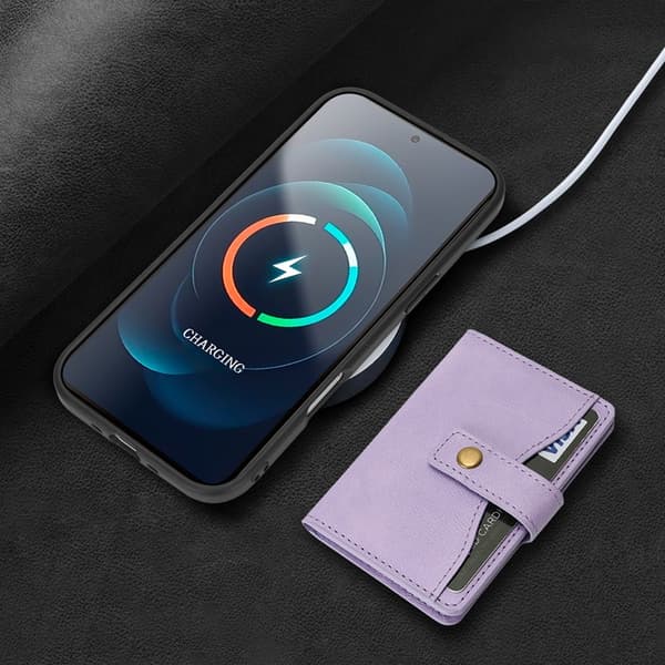 Mobilskal till iPhone Air MagSafe Detachable Korthållare Lila