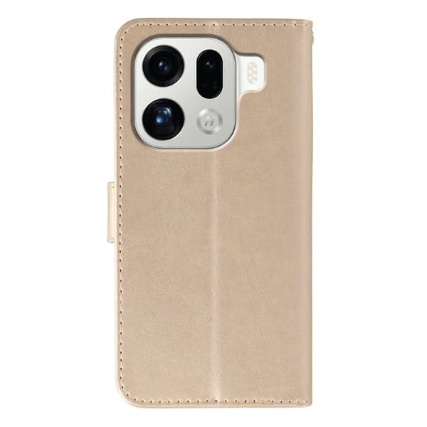 Oppo Find X9 Pro 5G Plånboksfodral Konstläder Flip - Roséguld