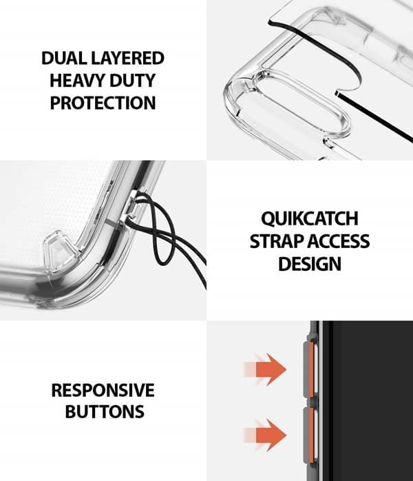 Ringke Fusion Stødabsorberende Taske til iPhone XS Max - Klar Transparent