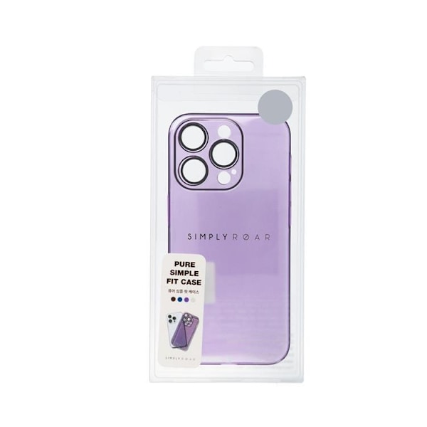 Roar iPhone 15 Plus Mobilskal Pure Simple Fit - Lila