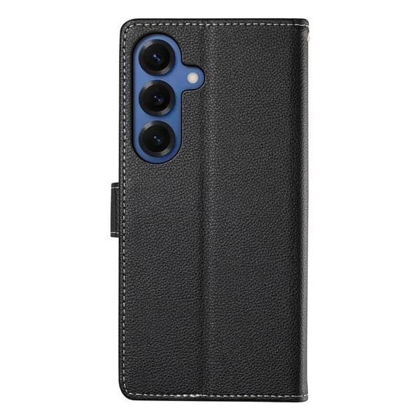 Plånboksfodral för Samsung Galaxy S26 Plus Magnetiskt Konstläder - Svart