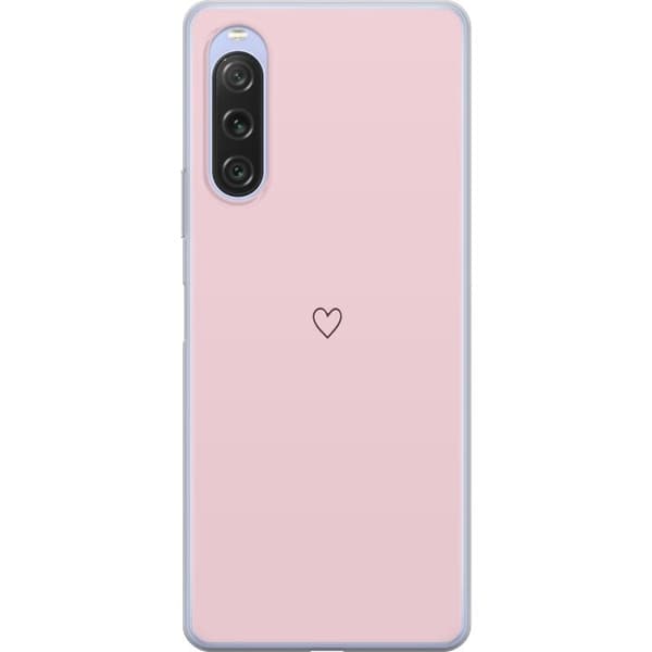 Telefontaske til Sony Xperia 10 V med lille hjerte