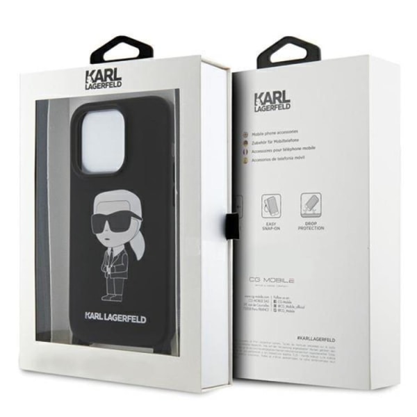Karl Lagerfeld iPhone 15 Pro Mobilskal Crossbody Silikon Ikonik