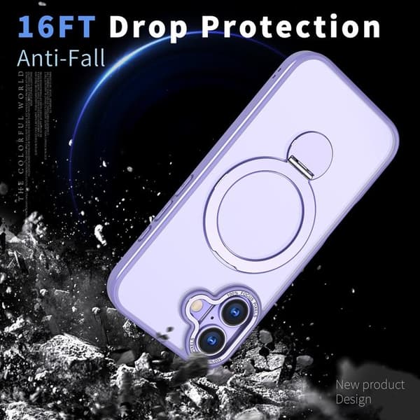 Mobilskal till iPhone 17 MagSafe Rotating Kickstand Lila