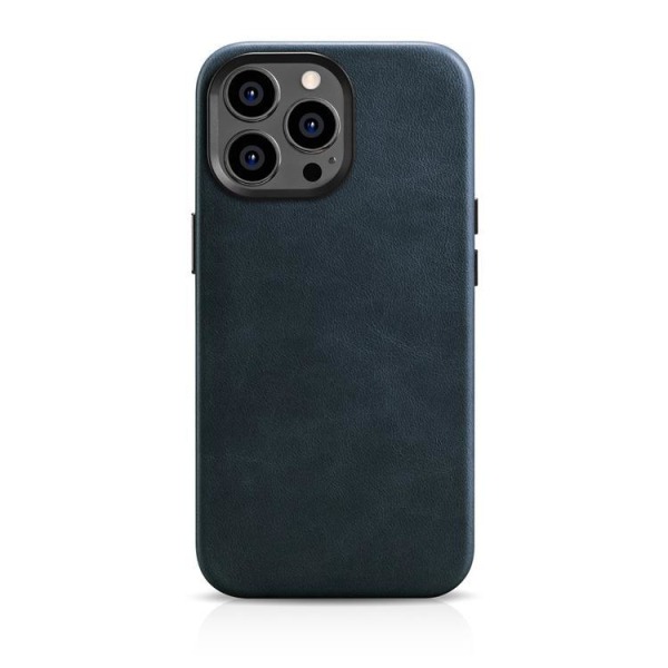 iCarer iPhone 14 Pro Max Case Magsafe aito nahka öljyvaha - tumma