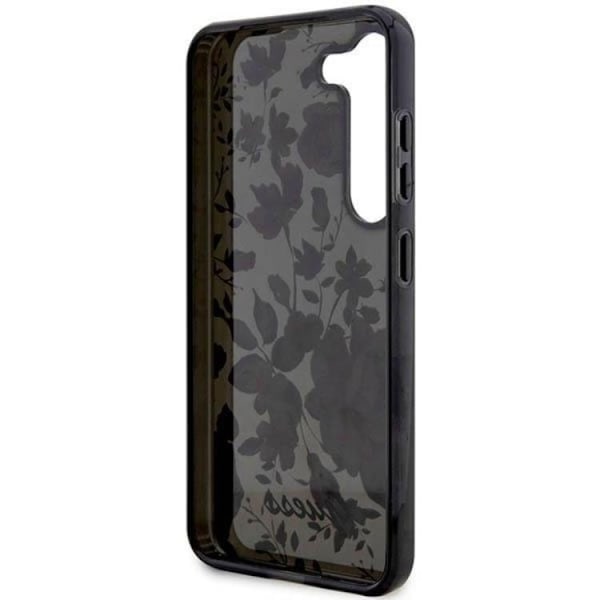 Guess Galaxy S23 Plus Mobilskal Flower Collection - Svart Svart