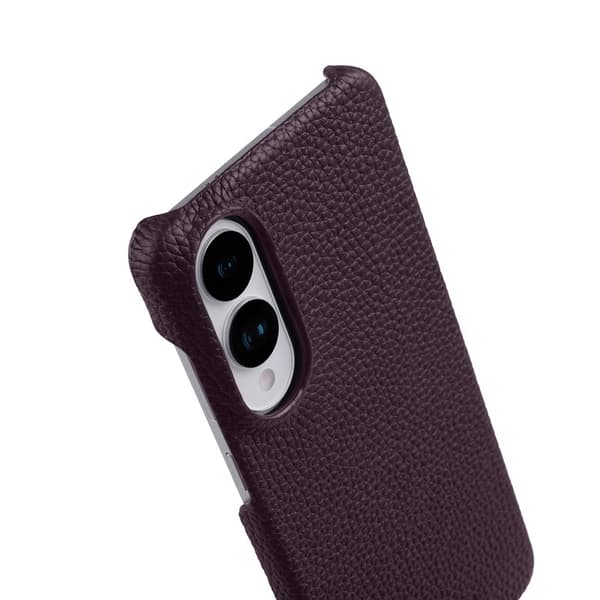 MELKCO Mobilskal till Samsung Galaxy S25 Edge Äkta Läder PC - Lila