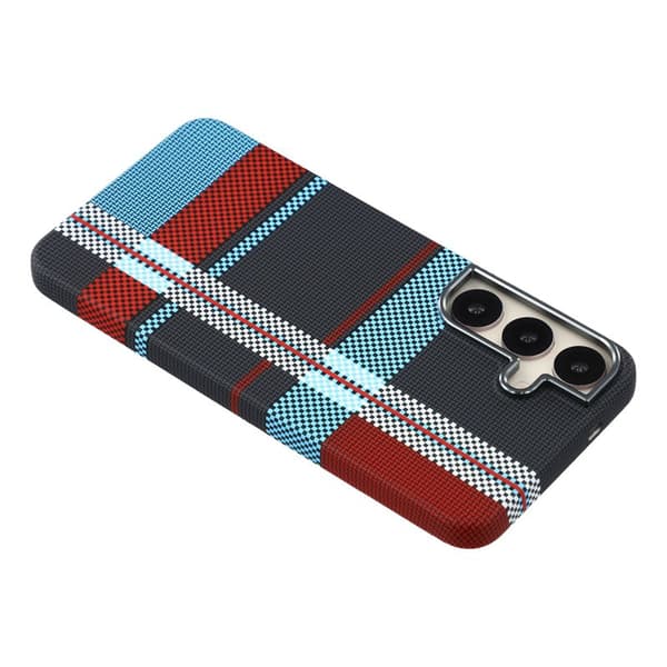 Mobilskal för Samsung Galaxy S26 Magnetiskt PC - Rutig Blå