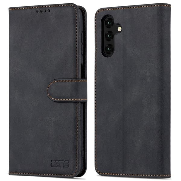 AZNS Samsung Galaxy A13 5G Plånboksfodral Konstläder - Svart
