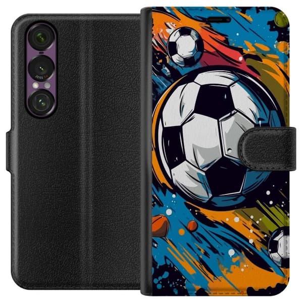 Pungcover til Sony Xperia 1 VII med Fodbolde