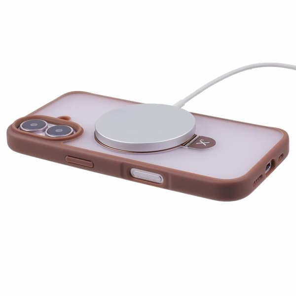 X-LEVEL PITHY STONE II Mobilskal till iPhone 16 Magnetiskt Guld