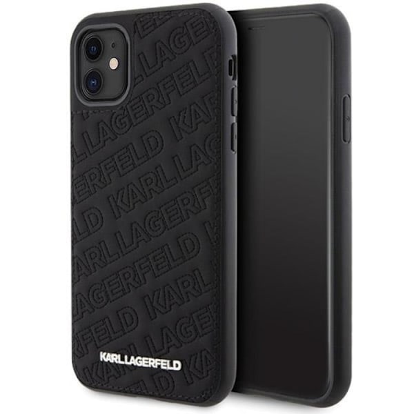 KARL LAGERFELD iPhone 11/XR Mobilskal Quilted K Pattern - Svart Svart