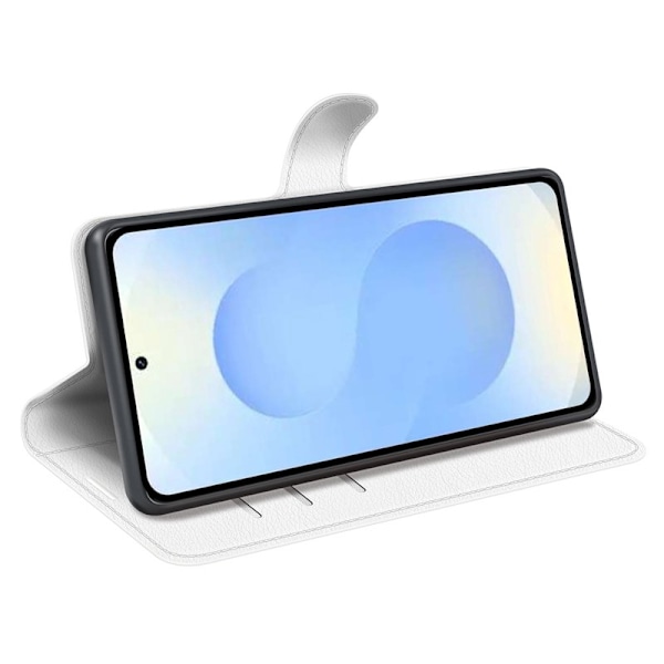Plånboksfodral för Samsung Galaxy S26 Plus Ställ Konstläder - Vit