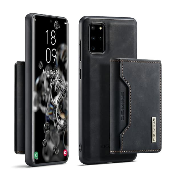 DG.MING Magnetiskt Plånboksfodral för Samsung Galaxy S20 Plus - Svart