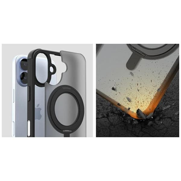 Araree Telefontaske til iPhone 17 MagSafe Duple M Stand - Sort Svart
