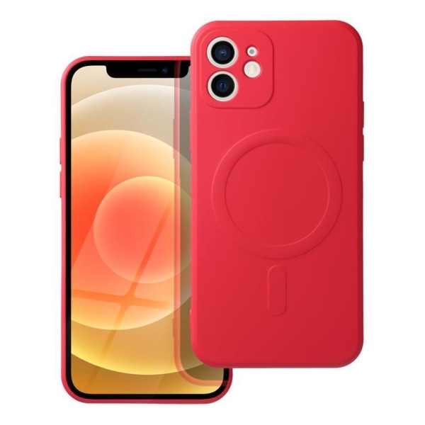iPhone 12 Magsafe Cover Silikone - Rød