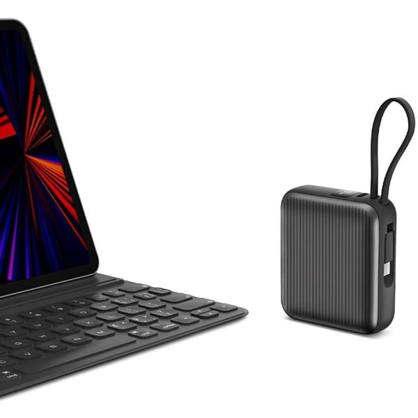 Energea PowerBank 10000mAh 35W USB-C Kabel - Grå Grå