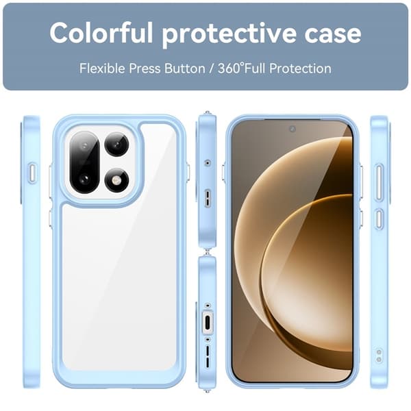Mobilskal till OnePlus 15 5G TPU + Acrylic Protective - Blå Blå