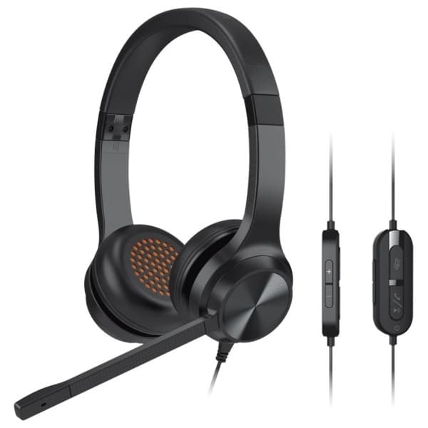 Kreative Over-Ear Hovedtelefoner Kablet med Mikrofon USB-C Chat USB - Sort Black