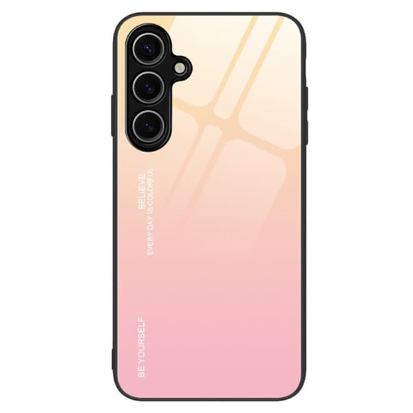 Mobilskal för Samsung Galaxy S26 Plus Gradient Tempererat Glas + TPU - Guld