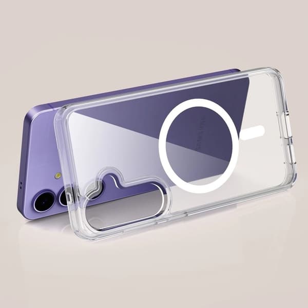 Tech-Protect Mobilskal till Galaxy S25 FE Magsafe Flexair Hybrid - Clear Transparent