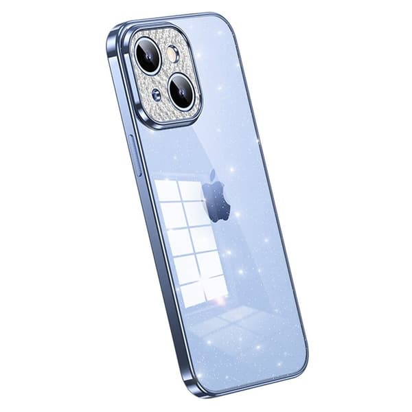 SULADA XingZuan Mobilskal till iPhone 15 Plus Glitter Rhinestones Blå