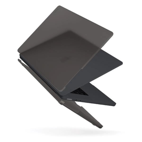 Uniq Macbook Air 15 Shell Claro - läpinäkyvä/harmaa