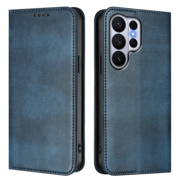 Samsung Galaxy S26 Ultra Plånboksfodral Konstläder RFID Skydd - Blå