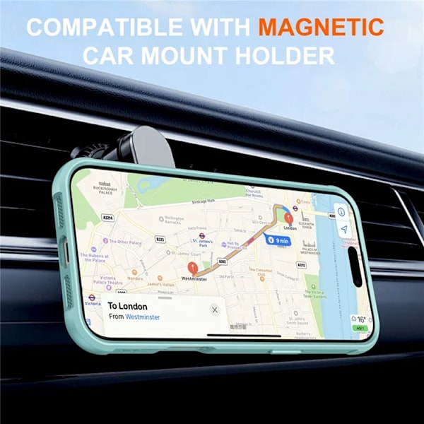 Mobilskal till iPhone 17 MagSafe Kickstand TPU + PC - Blå Blå