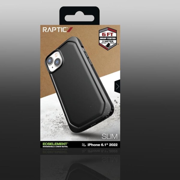 Raptic iPhone 14 Plus Cover Slim - Sort
