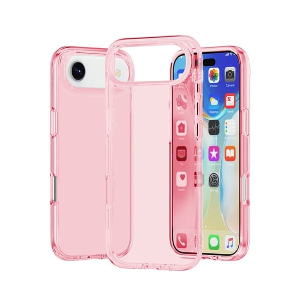 AMORUS Mobilskal till iPhone Air Shockproof - Clear Rosa Rosa