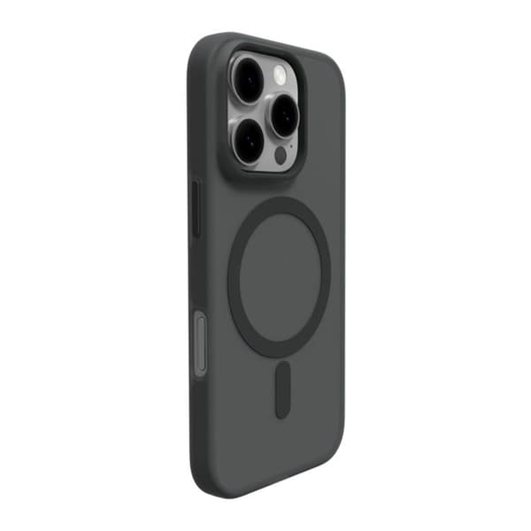 Puro-puhelinkuori iPhone 16 Pro Max Magsafe Daylight Silikoni - Musta Black